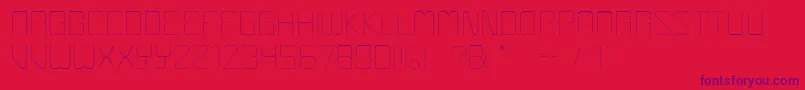Шрифт Boulder – фиолетовые шрифты на красном фоне
