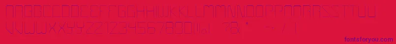 Boulder Font – Purple Fonts on Red Background
