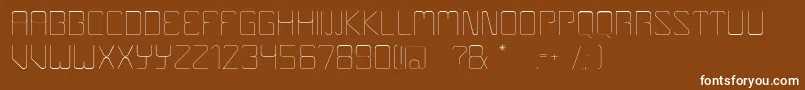 Boulder-fontti – valkoiset fontit ruskealla taustalla