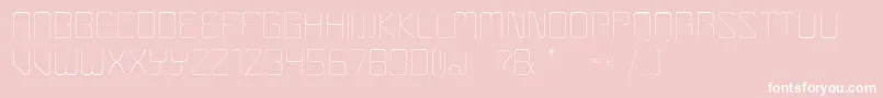 Boulder-Schriftart – Weiße Schriften auf rosa Hintergrund