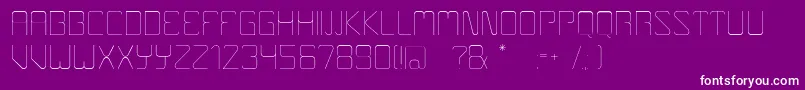 Boulder Font – White Fonts on Purple Background