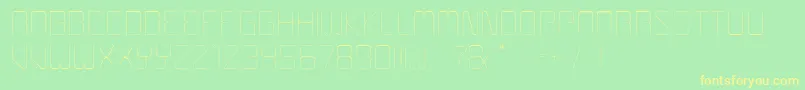 Czcionka Boulder – żółte czcionki na zielonym tle