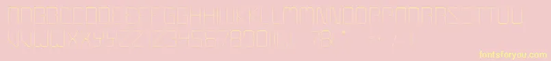 Boulder Font – Yellow Fonts on Pink Background