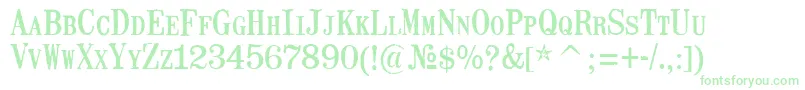 MailartrubberstampRegular Font – Green Fonts on White Background