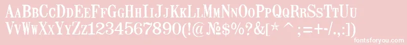 MailartrubberstampRegular Font – White Fonts on Pink Background