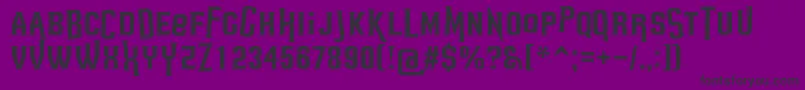 HeadsomeModifCut1 Font – Black Fonts on Purple Background