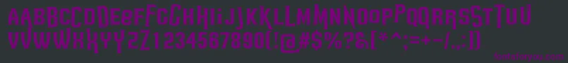 HeadsomeModifCut1 Font – Purple Fonts on Black Background
