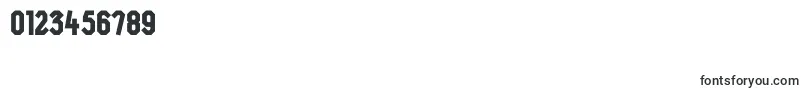 フォントF4aagentcondbold – 数字と数値のためのフォント