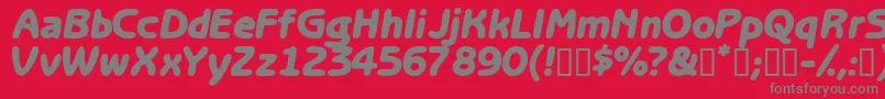 Optasiassk Font – Gray Fonts on Red Background