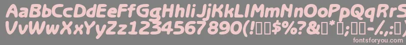 Optasiassk Font – Pink Fonts on Gray Background