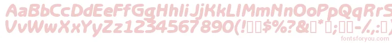 Optasiassk Font – Pink Fonts on White Background