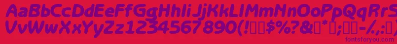 Optasiassk Font – Purple Fonts on Red Background