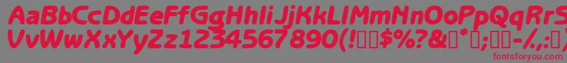 Optasiassk Font – Red Fonts on Gray Background