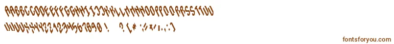 Шрифт Instability – коричневые шрифты на белом фоне