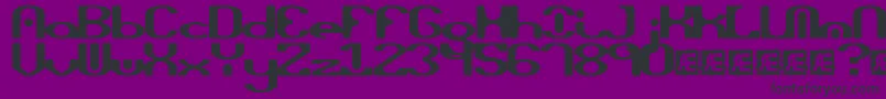 OpiatedBrk Font – Black Fonts on Purple Background