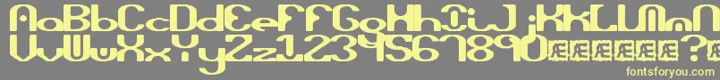 OpiatedBrk Font – Yellow Fonts on Gray Background