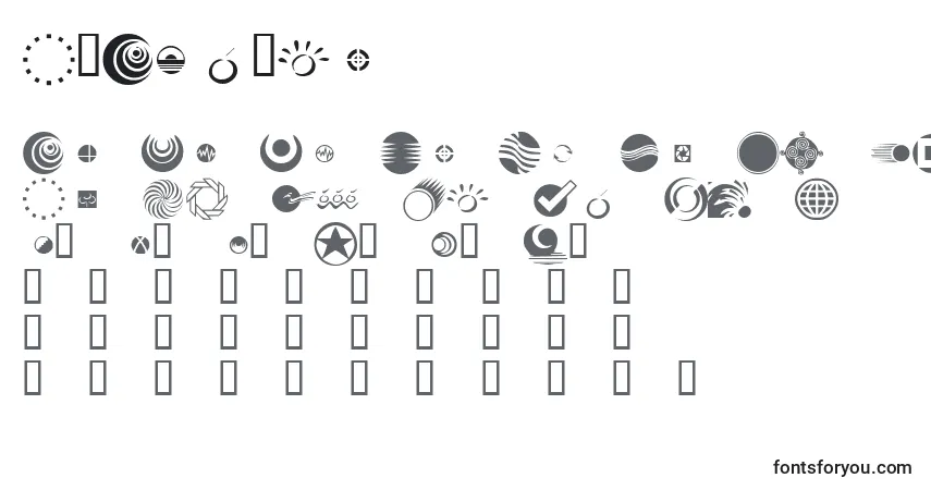 Шрифт KrARound – алфавит, цифры, специальные символы