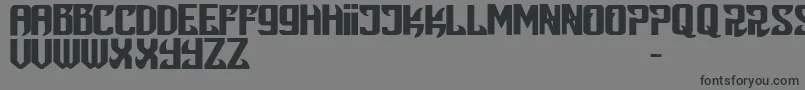 Snobjury Font – Black Fonts on Gray Background