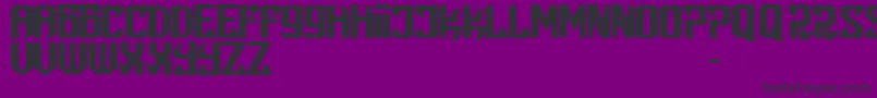 Czcionka Snobjury – czarne czcionki na fioletowym tle