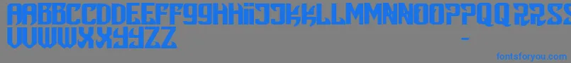 Snobjury Font – Blue Fonts on Gray Background