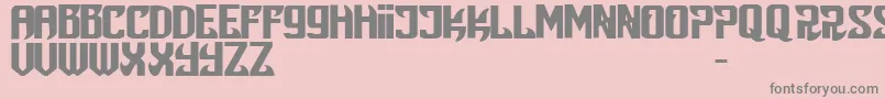 Snobjury Font – Gray Fonts on Pink Background