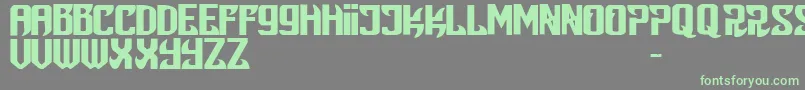 Snobjury Font – Green Fonts on Gray Background