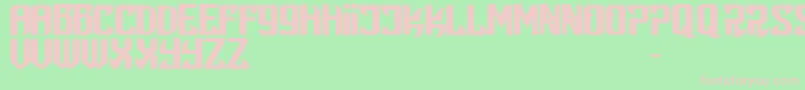 Snobjury Font – Pink Fonts on Green Background