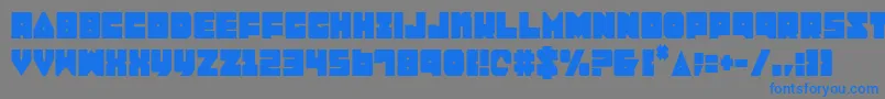 Шрифт LoboTommyCondensed – синие шрифты на сером фоне