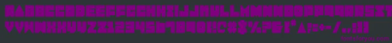 LoboTommyCondensed-Schriftart – Violette Schriften auf schwarzem Hintergrund