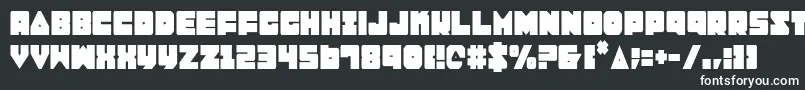 LoboTommyCondensed Font – White Fonts on Black Background