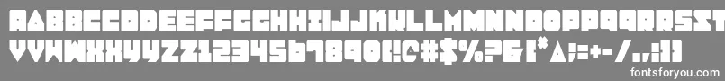 LoboTommyCondensed Font – White Fonts on Gray Background