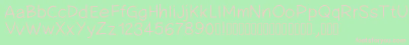 Pwsimplehandwriting Font – Pink Fonts on Green Background