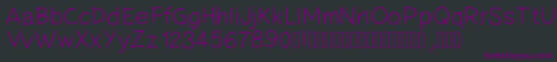 Pwsimplehandwriting Font – Purple Fonts on Black Background