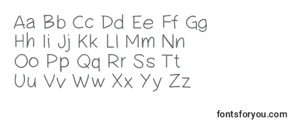 Обзор шрифта Pwsimplehandwriting