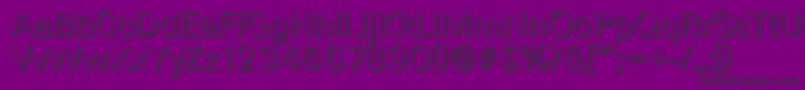 UltimateshadowRegular Font – Black Fonts on Purple Background