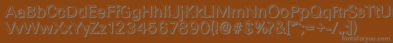 UltimateshadowRegularフォントについての詳細 フォントUltimateshadowRegular – 茶色の背景に灰色の文字