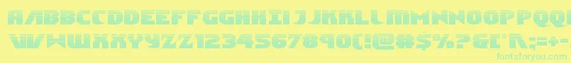 Ninjagardenhalf Font – Green Fonts on Yellow Background