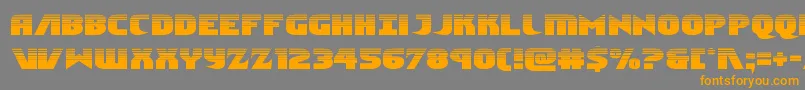 Ninjagardenhalf Font – Orange Fonts on Gray Background