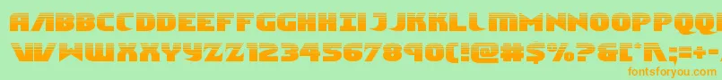 Ninjagardenhalf Font – Orange Fonts on Green Background