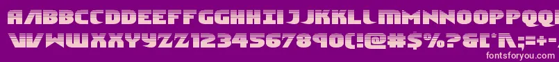Ninjagardenhalf Font – Pink Fonts on Purple Background