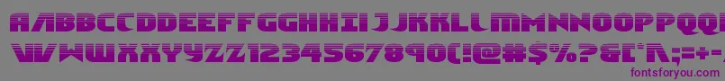 Ninjagardenhalf Font – Purple Fonts on Gray Background