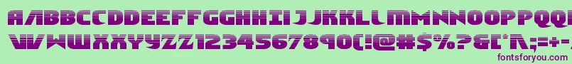 Ninjagardenhalf Font – Purple Fonts on Green Background