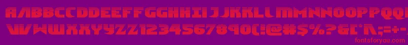フォントNinjagardenhalf – 紫の背景に赤い文字