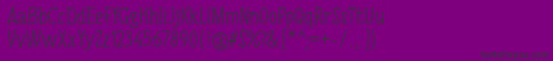 TulisanTangan74Regular-Schriftart – Schwarze Schriften auf violettem Hintergrund