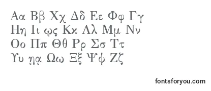 Review of the GreekSerge1Normal Font