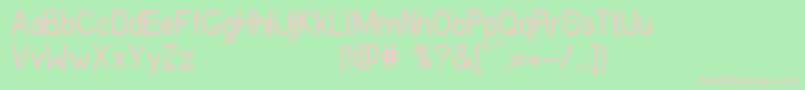 CerbeticaRegular Font – Pink Fonts on Green Background
