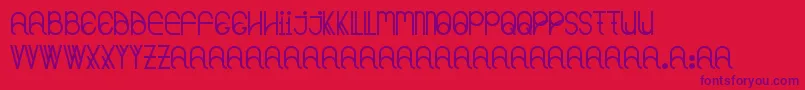 Notenoughsmall Font – Purple Fonts on Red Background