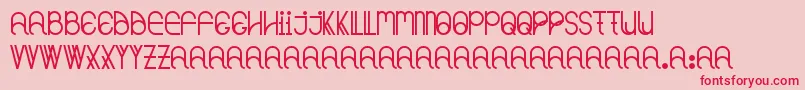 Notenoughsmall Font – Red Fonts on Pink Background