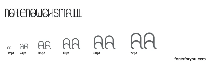 Notenoughsmall Font Sizes