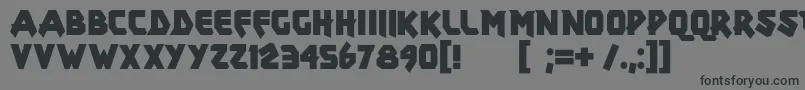 Шрифт Xar – чёрные шрифты на сером фоне